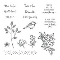 In De Bloemetjes Zetten Clear-Mount Stamp Set (Dutch) In De Bloemetjes Zetten Clear-Mount Stamp Set (Dutch)